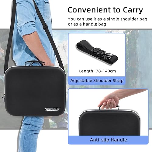 Miniatura 8 de Mcbazel Estuche De Transporte Para PS VR2, Bolsa De Viaje Bolsa De Almacenamiento Duro EVA Funda Protectora Portátil Con Protector De LenteCorrea De