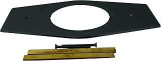 Westbrass A502-62 One-Hole Remodel Cover Plate for Moen and Delta Bathtub and Shower Valves, 1-Pack, Matte Black