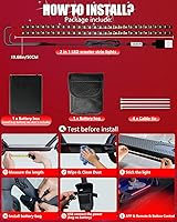 Vista 8 de Keiurot Led Lights for Scooter Night Riding Electric Scooter LED Strip Light Led Light Strips 5V Flashing Mode for Outdoor Rojo