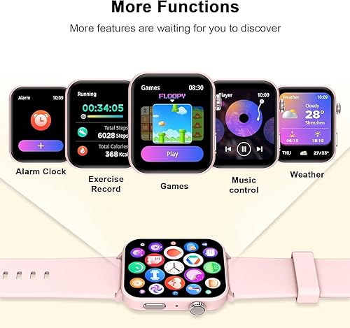 Miniatura 6 de Blackview Relojes inteligentes para mujer (hacer y responder llamadas), reloj con pantalla HD de 1.85 pulgadas, más de 100 modos deportivos, monitor