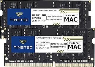 Timetec 32GB KIT(2x16GB) Compatible for Apple 2017 iMac (27-inch w/Retina 5K, 21.5-inch w/Retina 4K / Non-Retina 4K) DDR4 2400MHz PC4-19200 SODIMM MAC RAM Upgrade for iMac 18,1 / iMac 18,2 / iMac 18,3