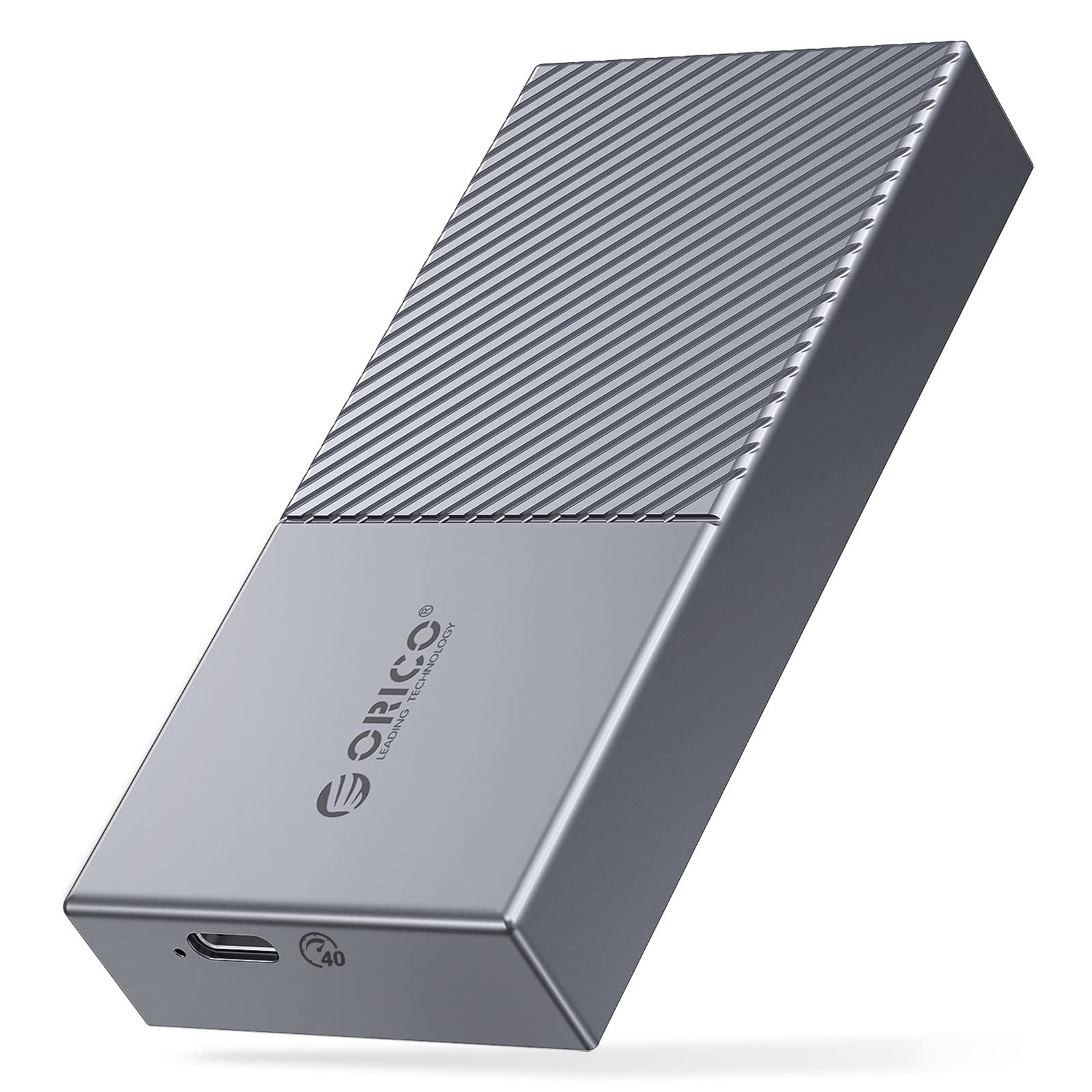 ORICO M.2 NVME SSD Enclosure 40Gbps PCIe3.0x4 USB Type-C Aluminum Adapter, NVME PCIe 2280 M-Key(B+M 
