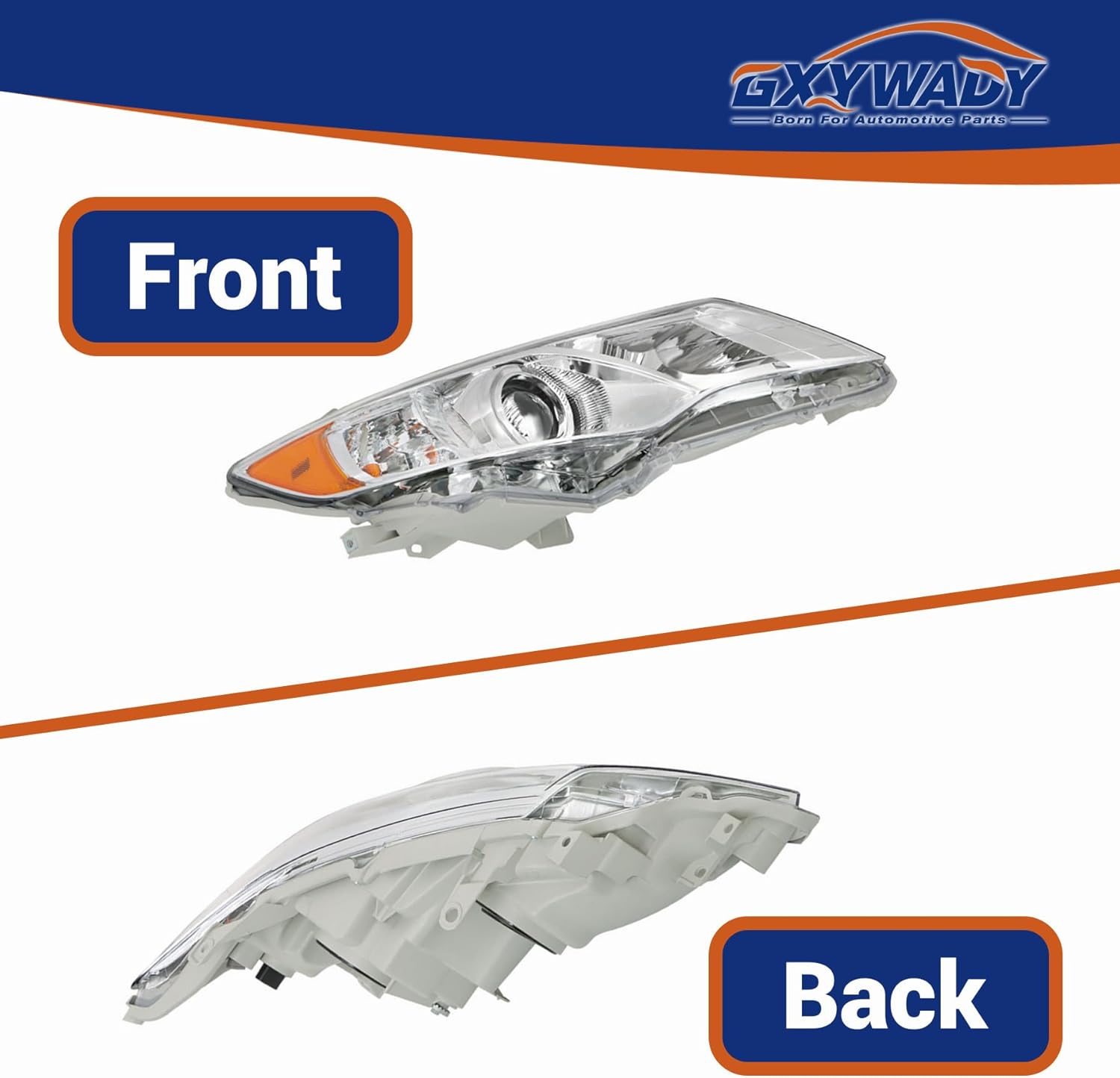 GXYWADY Headlight Headlamp Assembly Replacement for 2012 2013 2014 Camry Driver and Passenger Side 8115006470, 8111006470, 8115006800, 8111006800