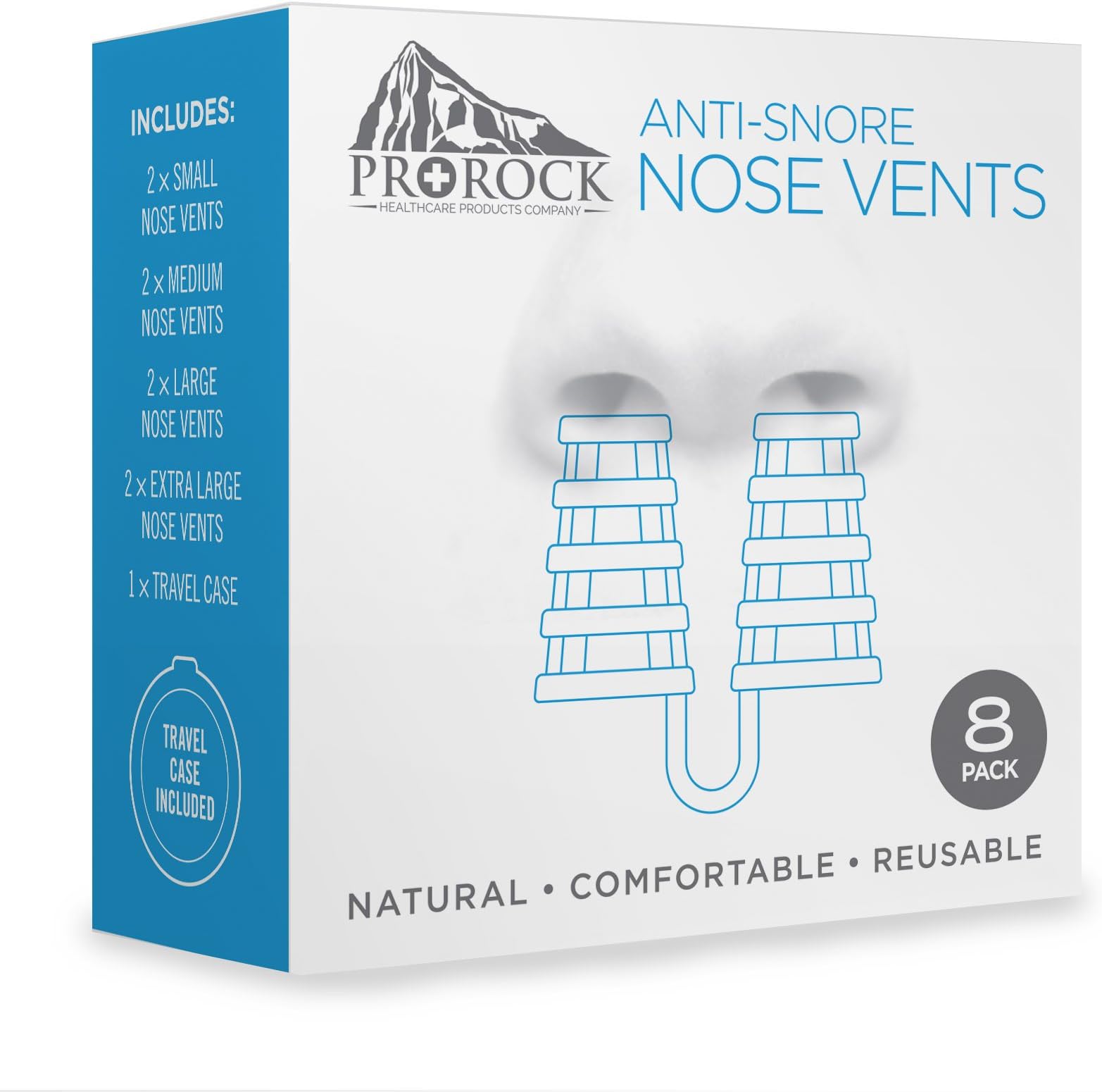 Upgrade 2-in-1 Anti Snoring Devices, Snoring Solution Nasal Dilator Nose Vents Plugs