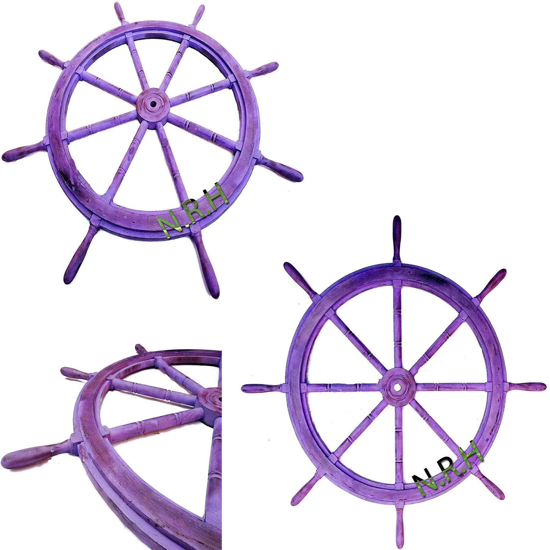 Nautisches Steuerrad aus Holz, Piraten-Wanddekoration, 76,2 cm