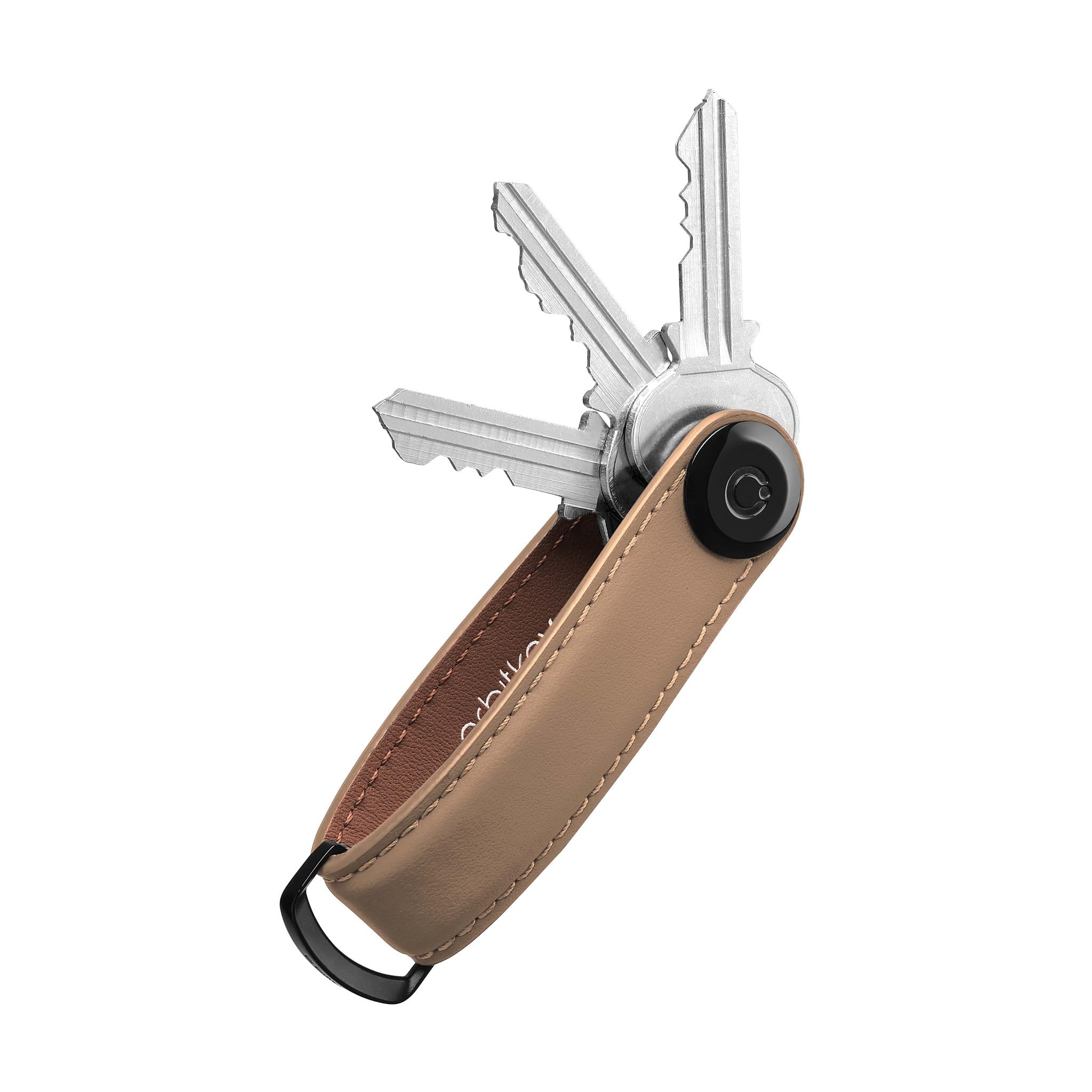 Orbitkey Unisex Mocha Matte Leather Key Organiser