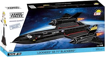 COBI Armed Forces Lockheed SR-71 Blackbird Executive Edition Building Set, 1424 Pieces