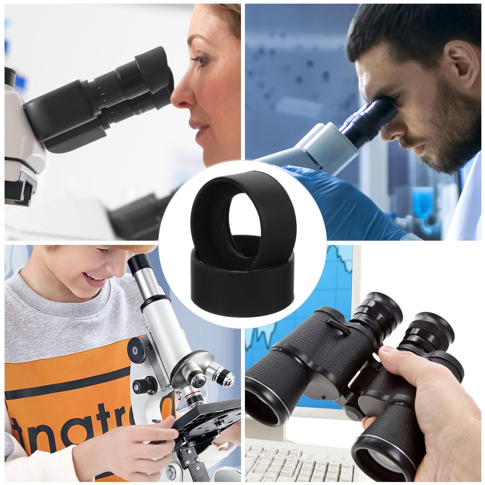 Gadpiparty Lot De 2 Protections Oculaires En Caoutchouc Pour