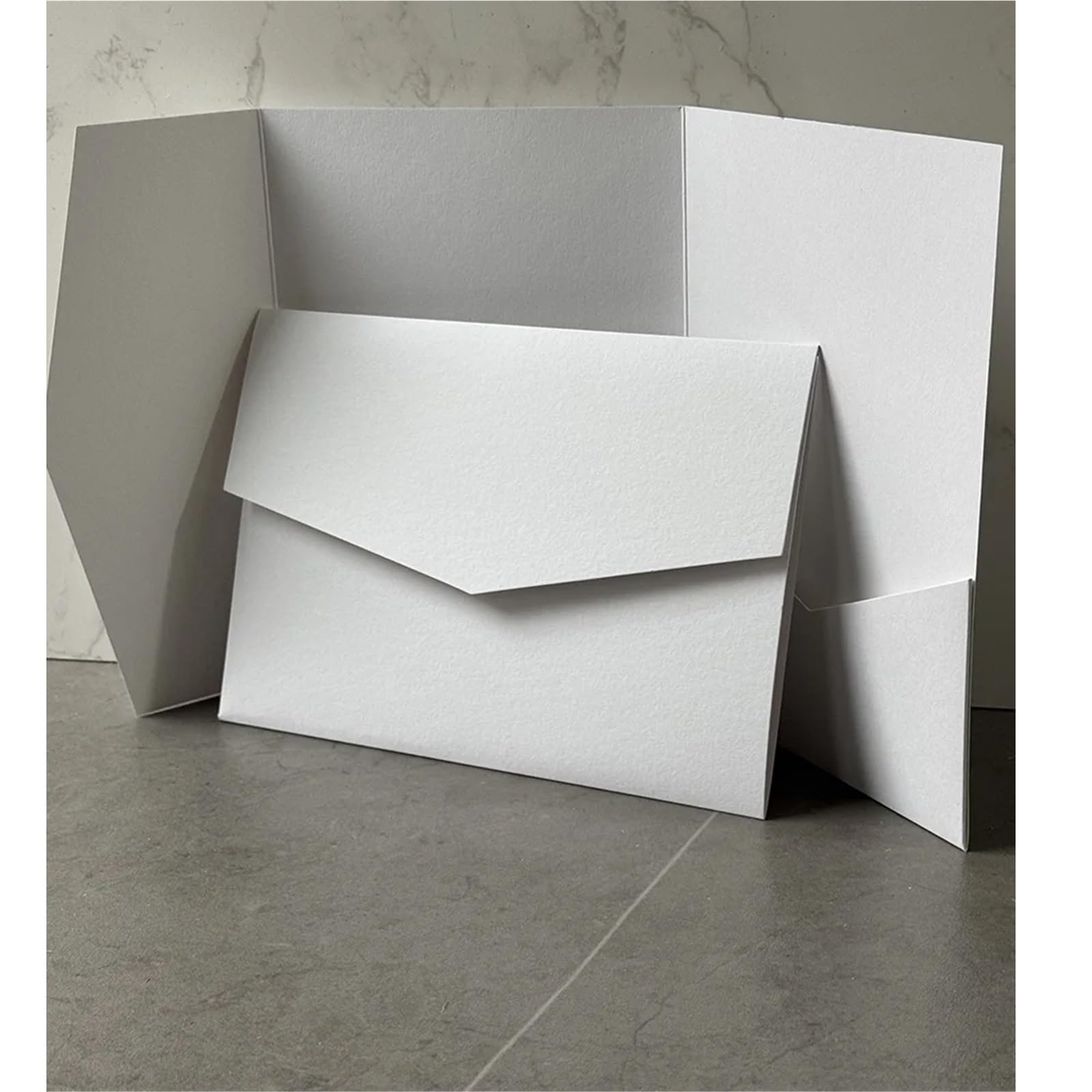 20 Or 25pcs Blank Pocketfold Card Invitation DIY Wedding Paper Envelope，DIY Invitation,custom Invitation(White,20pcs)
