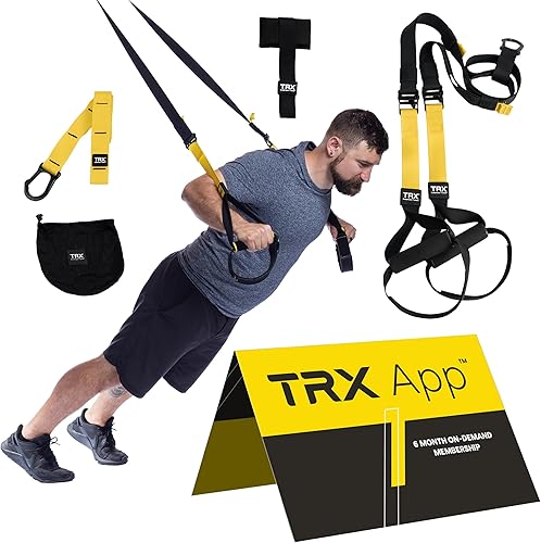TRX Entrenador de suspensión todo en uno + TRX Training Membresía bajo demanda de 6 meses