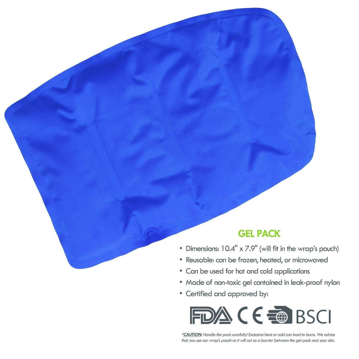 Onе-Dау Sаlе: Uр tо 80% оƒƒ Thigh Brace Wrap with Ice Gel Pack for Hot and Cold Therapy: Great for Compression and Pain Relief on Hamstring Strain, Quad Injury, Groin Support, Soreness etc. (Flexible, Reusable and Multi-Purpose)
