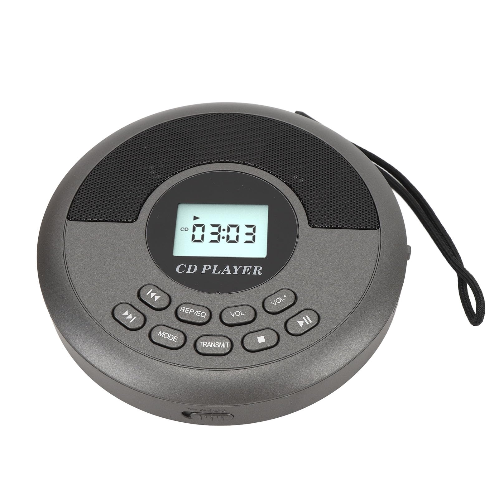 Lettore CD BT, Lettore CD MP3 Portatile, Design con Doppio Altoparlante USB BT, Lettore Dischi Ricaricabile per Viaggi in Auto a Casa All'aperto