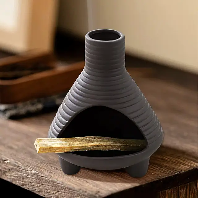 Modern Ceramic Incense Burner Holder for Meditation & Aromatherapy