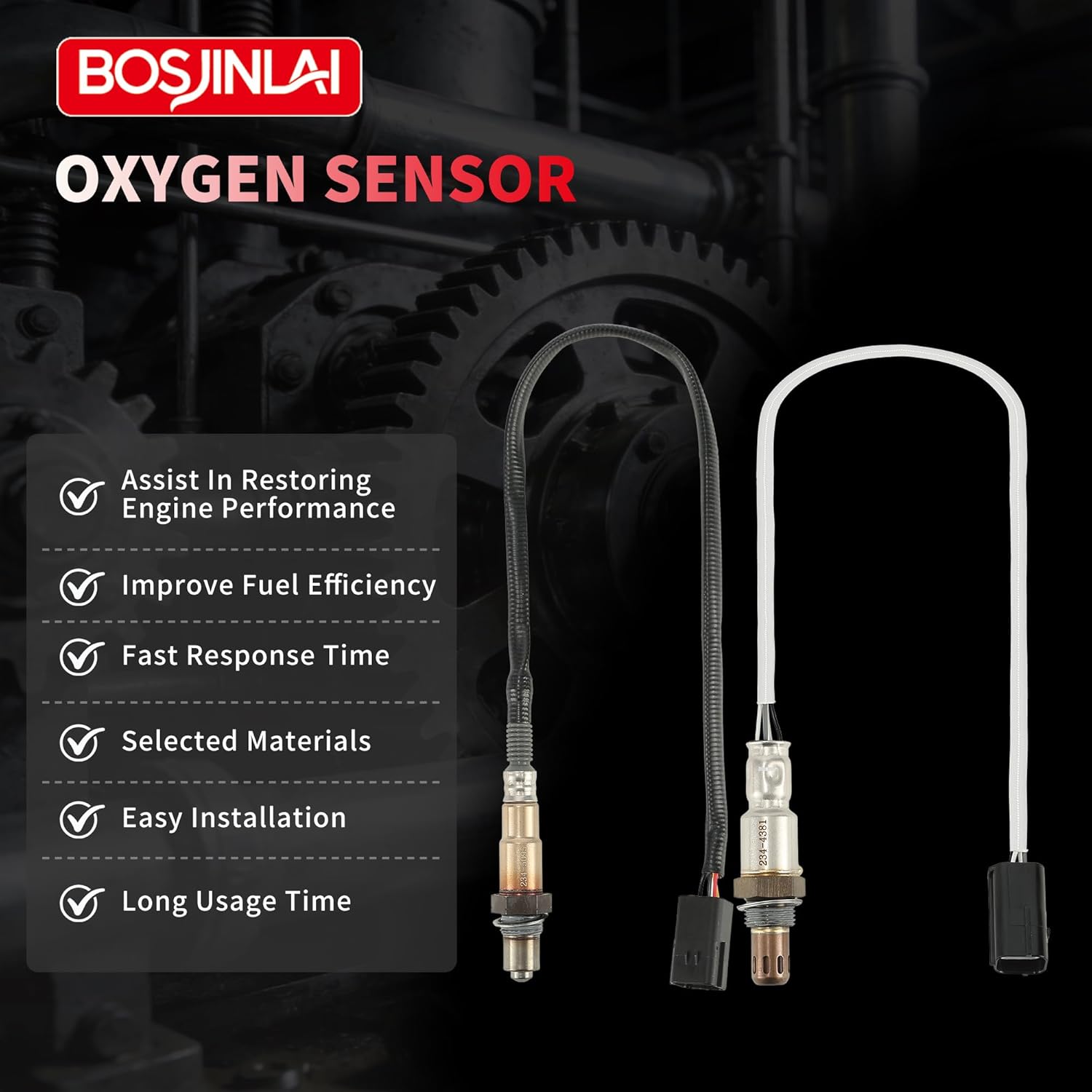 O2 Oxygen Sensor Upstream Downstream for Infiniti QX56 5.6L V8 2011-2013 QX80 5.6L V8 2014 4Pcs