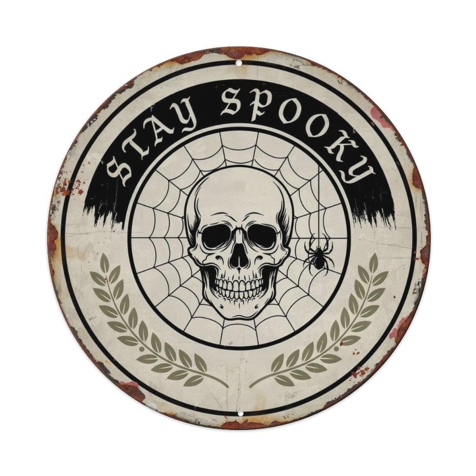 Stay Spooky Gothic Metal Tin Sign Plaque