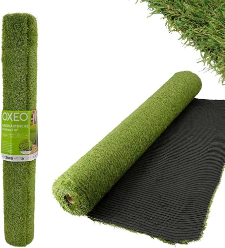 Gazon synthétique Artificiel Rouleau 4m2-1230g/m2 Oxeo