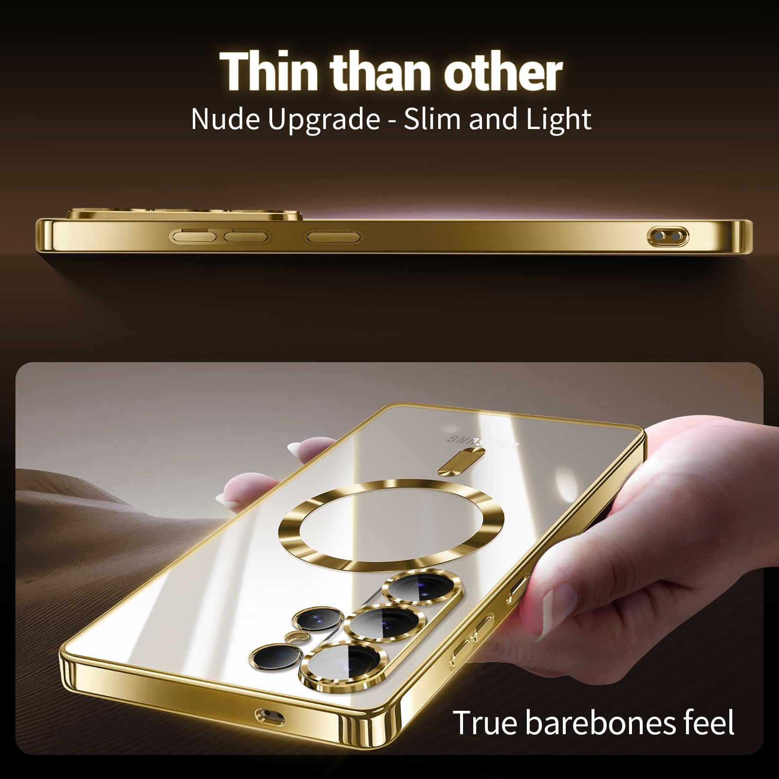 Hurgoer Funda para teléfono (dorado)