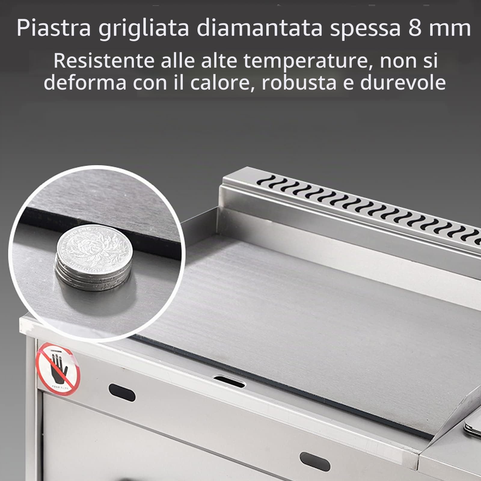 Deep Fryer Friggitrice a gas in acciaio inox da 30 litri con piastra e paletta per cestello per ristoranti commerciali e cucina domestica