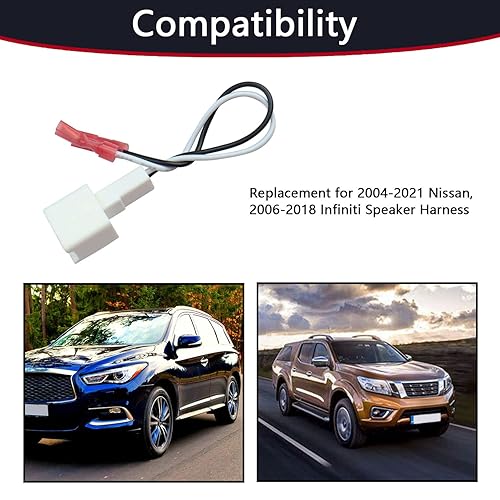 Miniatura 2 de Arnés de cables de repuesto para Nissan Altima Titan Frontier Versa Xterra Pathfinder 2004-2021, Infiniti M35 Q40 G25 QX70 2006-2018 4 piezas