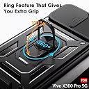 TheGiftKart Tough Armor Bumper Back Cover Case for Vivo X300 Pro 5G | Rotating Camera Cover, Kickstand & Ring Holder | 360 Degree Protection Back Cover Case for Vivo X300 Pro 5G (PC & TPU, Black) gallery image