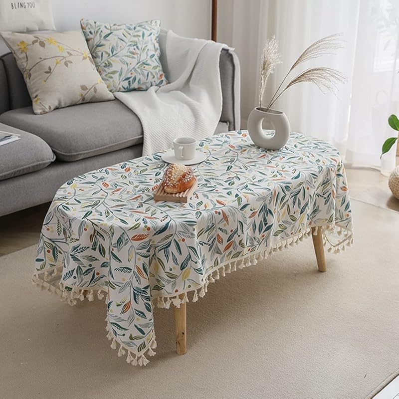 ホーム キッチン シルバー金具 今春花信 テーブルクロス 花 リーフ柄 タッセル レース 長方形 テーブルマット 北欧風 耐熱性 厚手 耐久性 おしゃれ インテリア 撮影背景 キッチン レストラン 喫茶店 ベージュ 1 180cm Kvfwjvkfuh Agir Reussir Fr