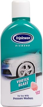Triplewax Vortex Blast Snow Foam Car Shampoo for Thick Foam and Deep Clean, 34 fl oz
