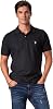 U.S. Polo Assn. Men's Ultimate Pique Polo, BlackWhite, XL