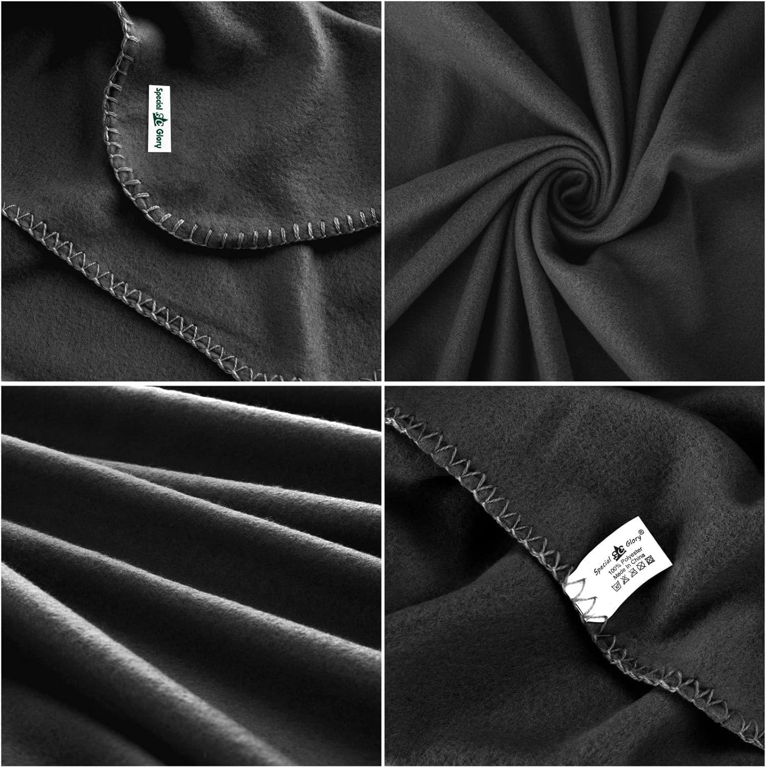 Fleece Throw Blankets Bulk Fleece Blankets Solid Wholesale Lightweight Warm Soft for Pet Bed Sofa Couch Office Wedding Gifts Travel Seasons Assorted #13 50x60 Inches Pack of 6