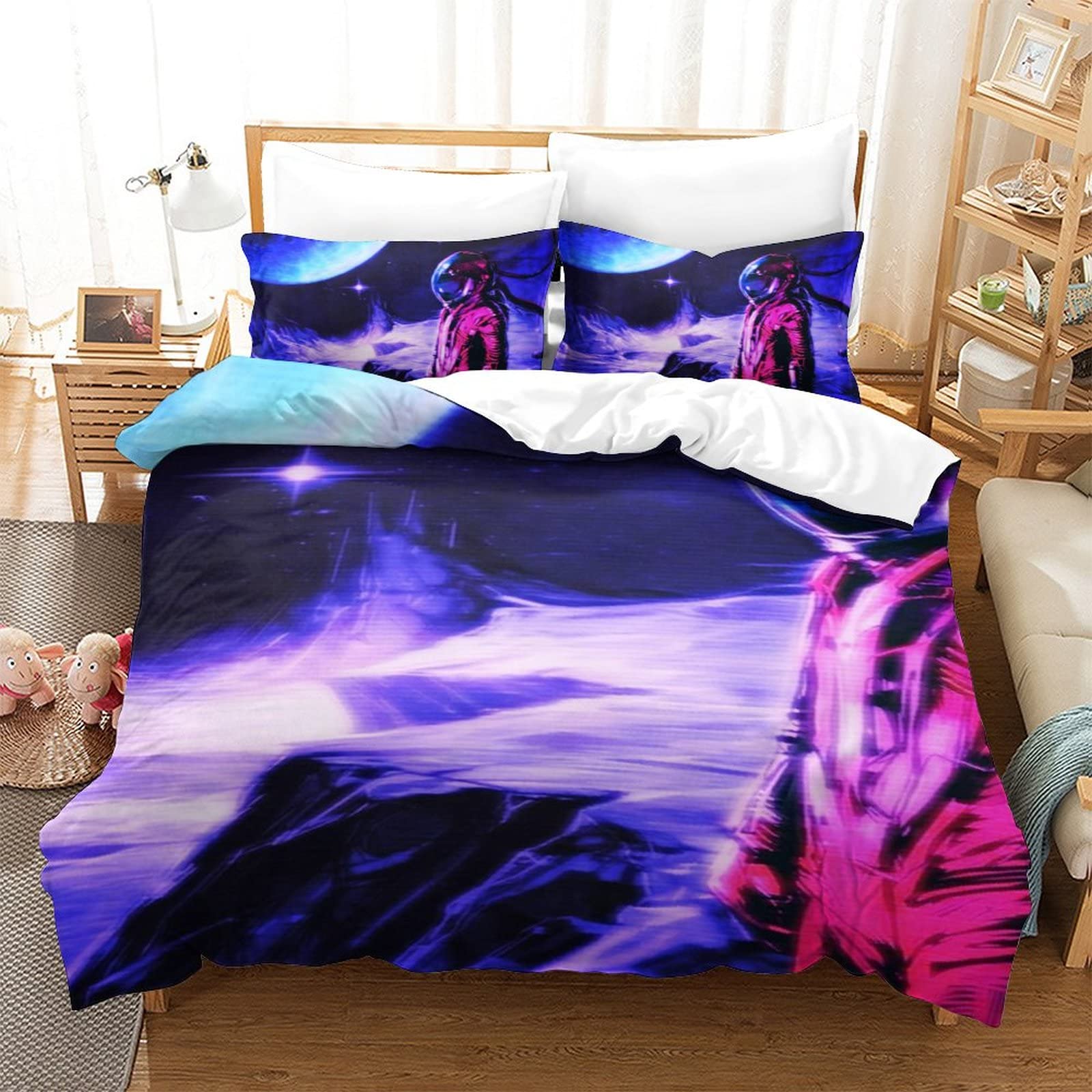 Housses de couette pour passionnés d'espace ensemble complet 3D