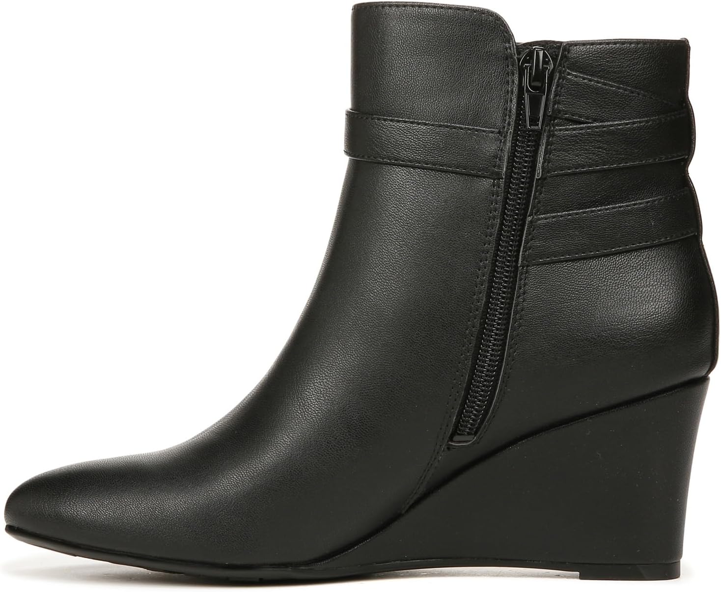 LifeStride Womens Gio Boot Wedge Heel Ankle Booties Black 9 W