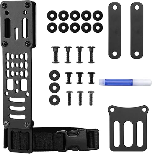 Adaptador de pistola modular de metal, pata de caída, ajustable, placa de extensión colgante compatible con QLSG-CodeBlackhawk para táctica