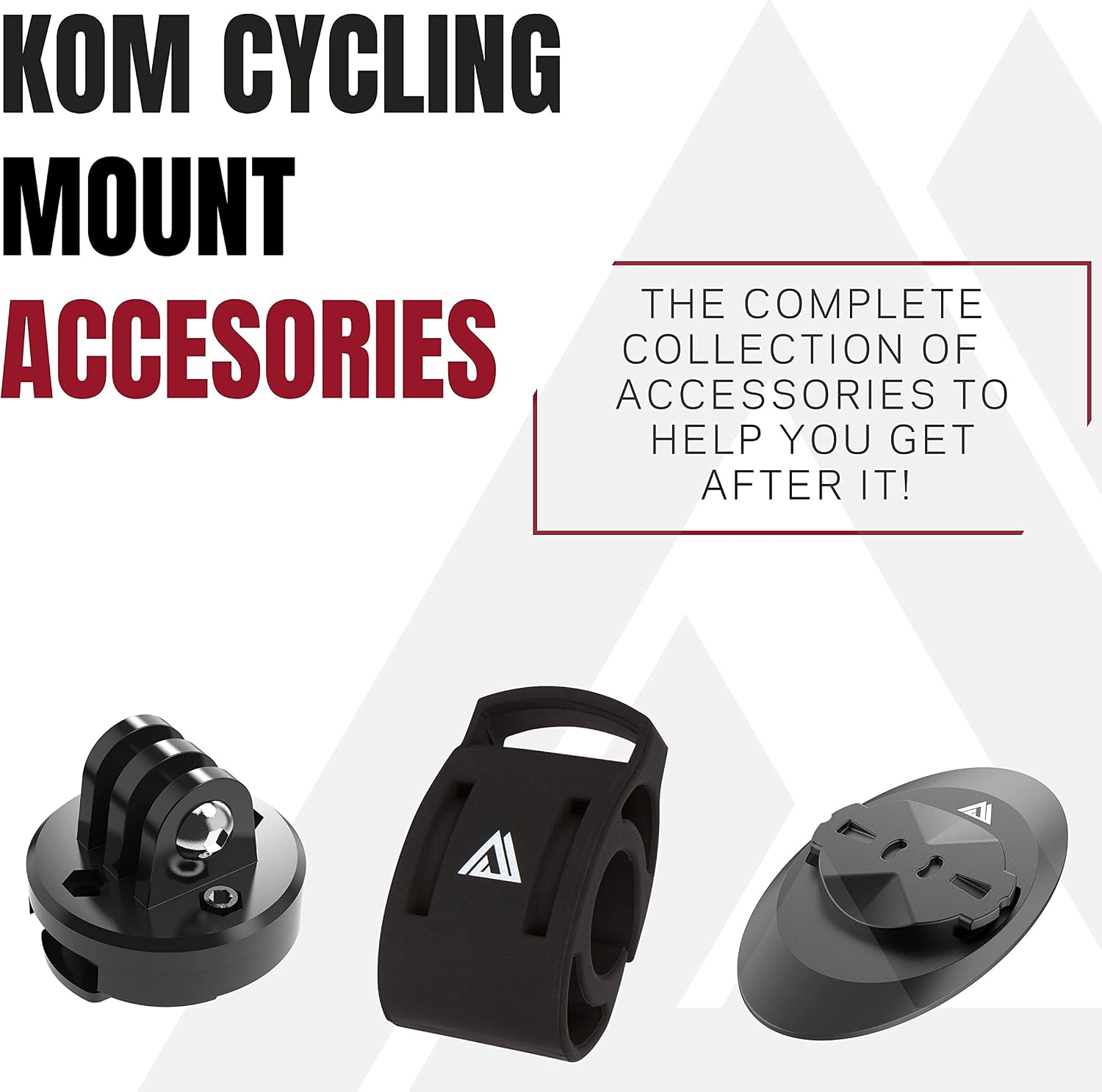 KOM Cycling Wahoo Elemnt Roam & Elemnt Bolt Out Front Handlebar Mount from Bike Mount Designed for Wahoo Elemnt, Roam, Elemnt Bolt, & Elemnt Mini (Wahoo Aero)