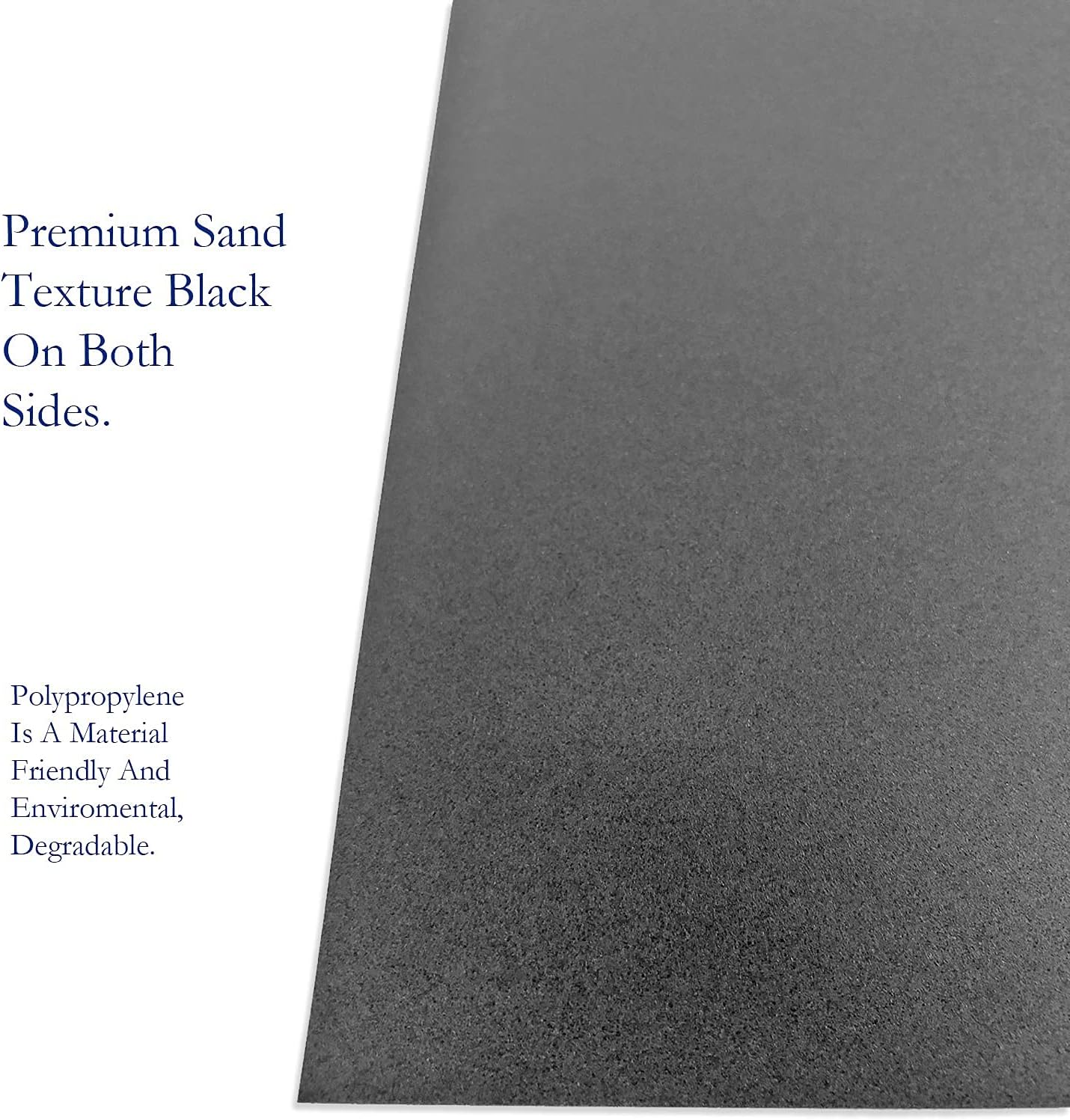 TOTiyea 100 Pack 16 Mil Poly Binding Covers, Sand Texture Binding Presentation Covers, Letter Size, Square Corners, Un-Punched, Black Color