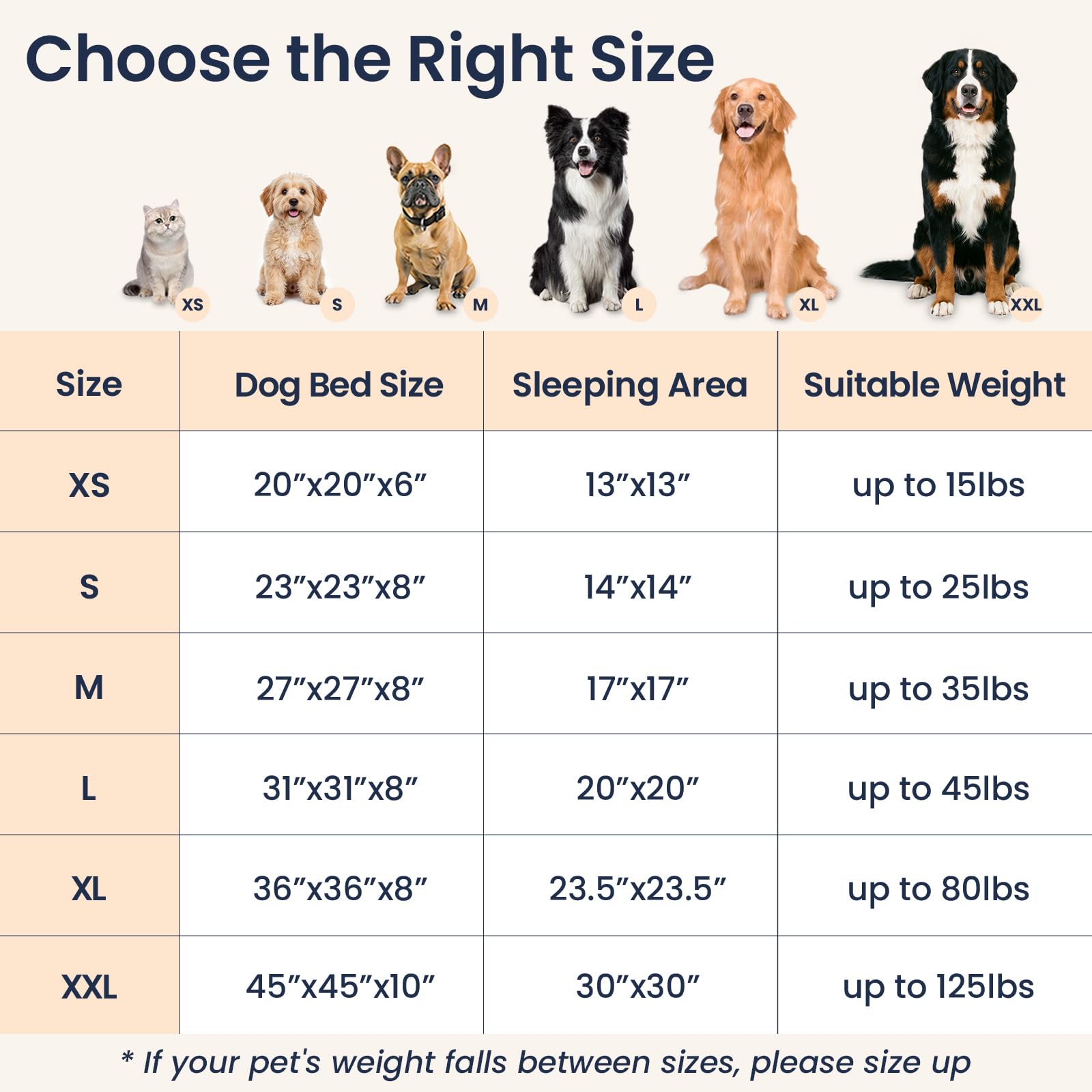 JOLLYVOGUE Camas calmantes para perros de tamaño extragrande, cama grande lavable con donas de 45 pulgadas, antideslizante y antiansiedad, cama redonda de piel sintética esponjosa, se adapta a
