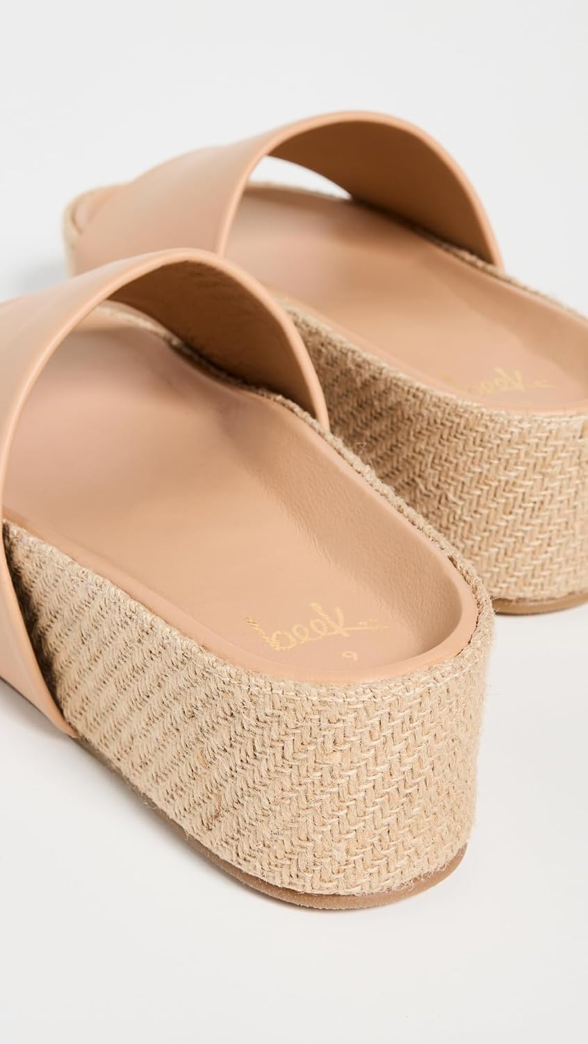 BEEK Women's Albatross Jute Platform Slides, Beach, 11 Medium US - Image 3