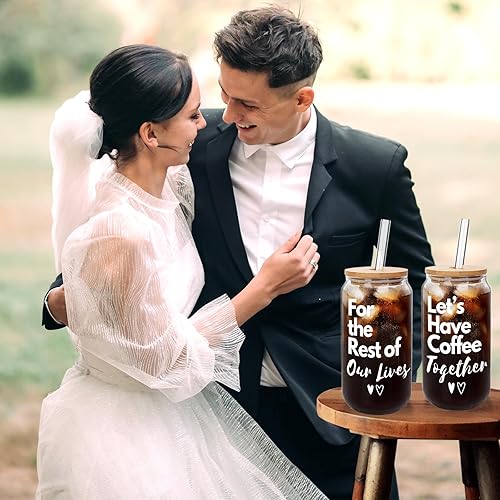 Miniatura 6 de ONEHAUS Regalos para parejas regalo único de boda de compromiso para ella él, regalos de despedida de soltera para mujeres y hombres, aniversario