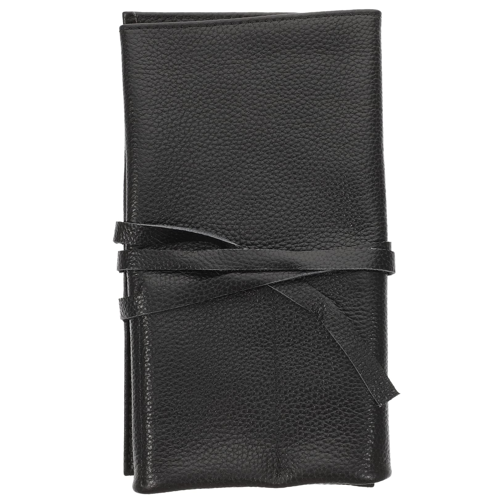 UKCOCO Estuche de Viaje para Reloj de Cuero Negro Cremallera