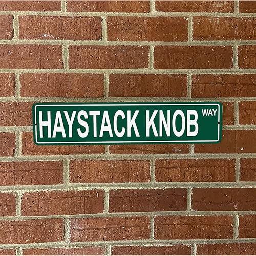 Vista 331 de Ohio Mountains Pick Your Mountain Compatible/repuesto para Ballards Hill United States Mountain Aluminio Metal Tin Street Sign Style decoración