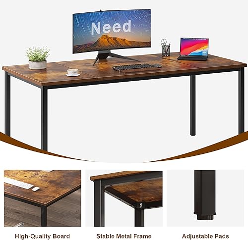 Miniatura 190 de Need Escritorio pequeño de 31.5 pulgadas resistente para espacios pequeños, escritorio de computadora para adolescentes, mesa de estudio, escritorio
