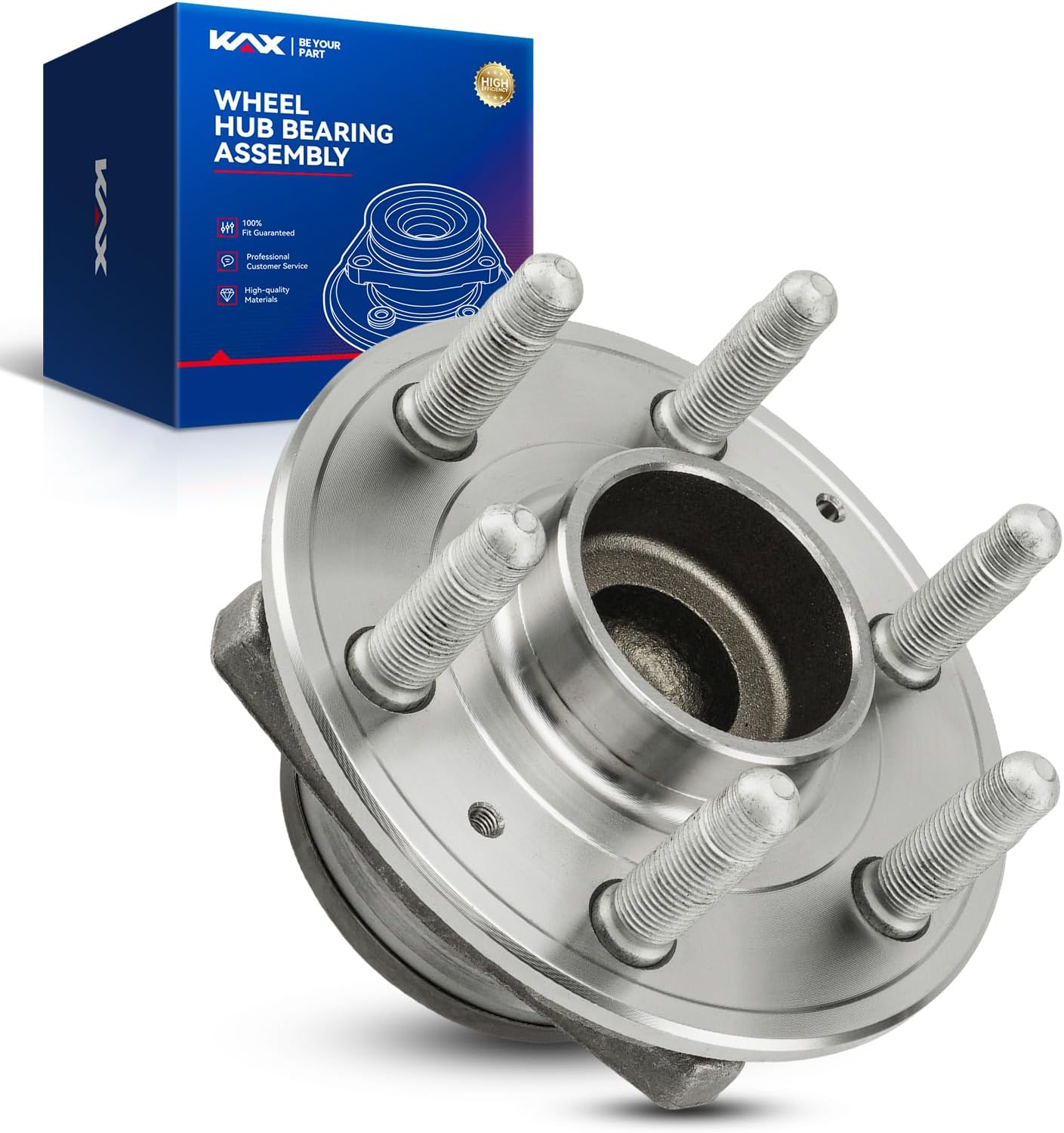 KAX 512657 Rear Wheel Bearing and Hub Assembly with Compatible with 2017-2022 Cadillac XT5 3.6L FWD