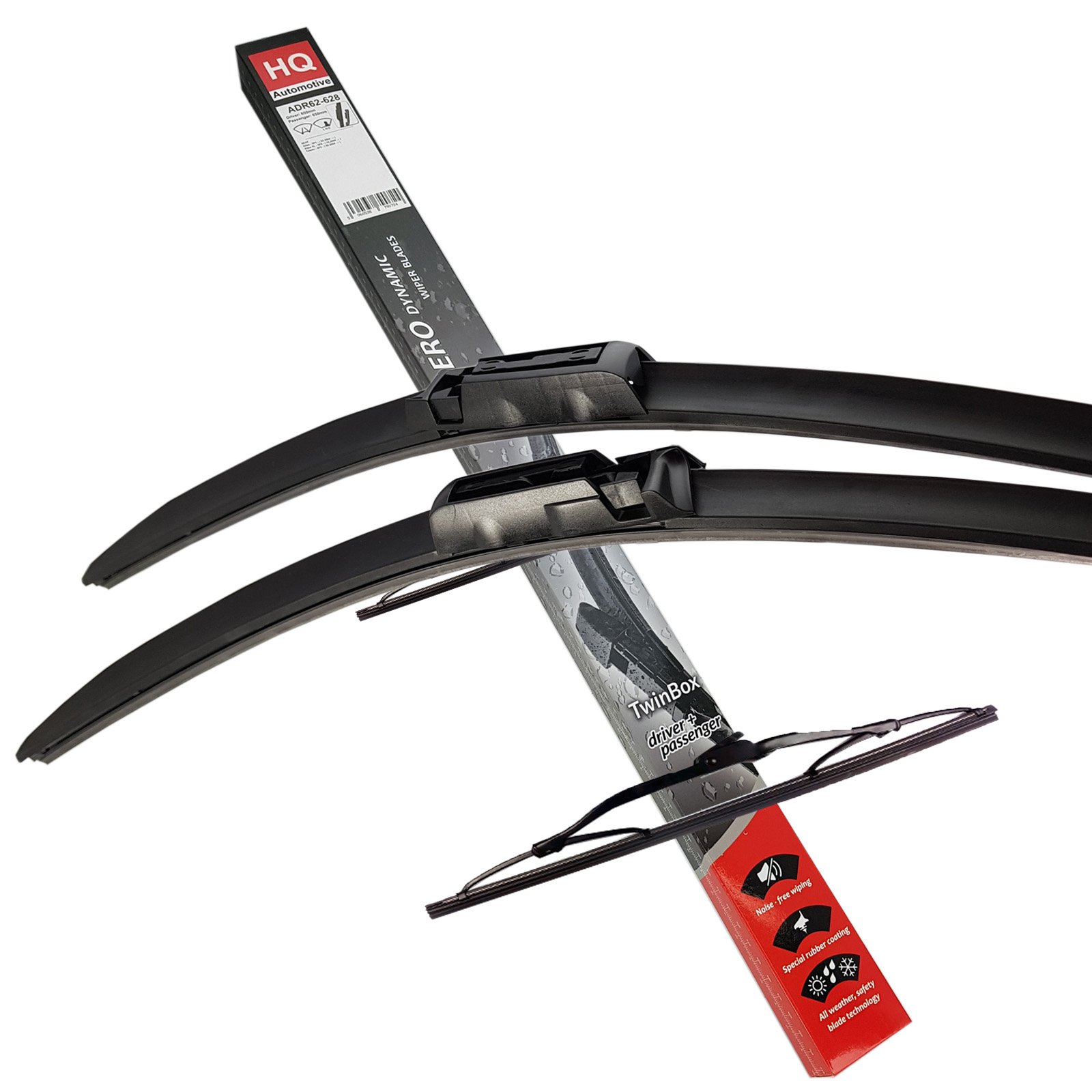 HQ AUTOMOTIVE Windscreen Wiper Blades 3pcs kit | Fits: SEAT Altea XL 2007-onwards | model: ADR62-628|HQ11C