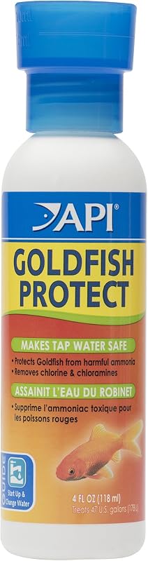 API GOLDFISH PROTECT Aquarium Water Conditioner 4-Ounce Bottle