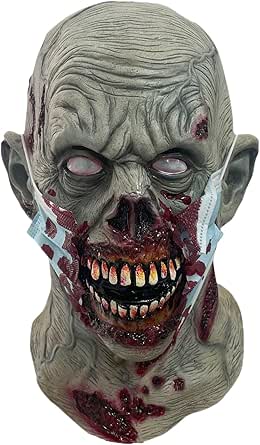 Biniveil Masque Déguisement Halloween | Masque Facial En Latex Pour Costume De Zombie,Accessoire