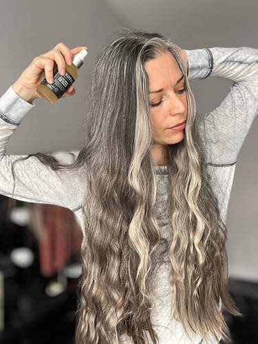 Miniatura 7 de Kerotin - Spray para engrosar el cabello con queratina para el crecimiento del cabello fino y fino en mujeres, protector térmico, niebla reparadora