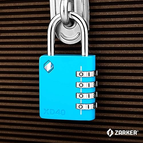 Miniatura 6 de XD40 - Candado de combinación de 4 dígitos para gimnasio, deportes, escuela y casilleros de empleados, al aire libre, caja de herramientas, estuche,