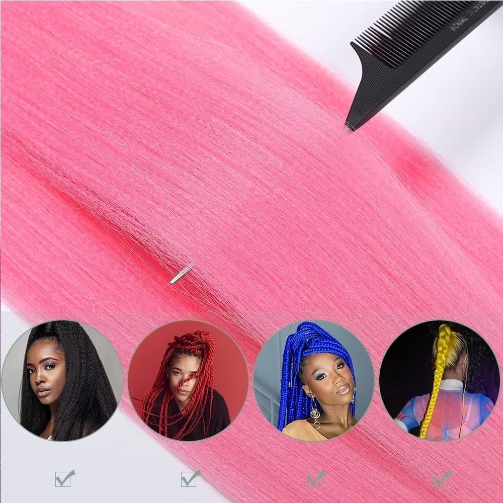 YDDM Capelli Per Treccine Africane Morado Extension Treccine Texture Yaki Easy Install per Principianti 32 Pollici 3 Pezzi Capelli Leggeri e Naturali per Box Braids, Twist e Crochet — view 130