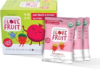 YOU LOVE FRUIT - STRAWBERRY All Natural Fruit Snacks, Healthy Snack Pack, Real Fruit! Gluten Free, Non GMO, Vegan, Fiber packed, Low Fat, Kosher, Variety Pack, Great For Adding To Gift Box, 1.0 oz (Pack of 12)