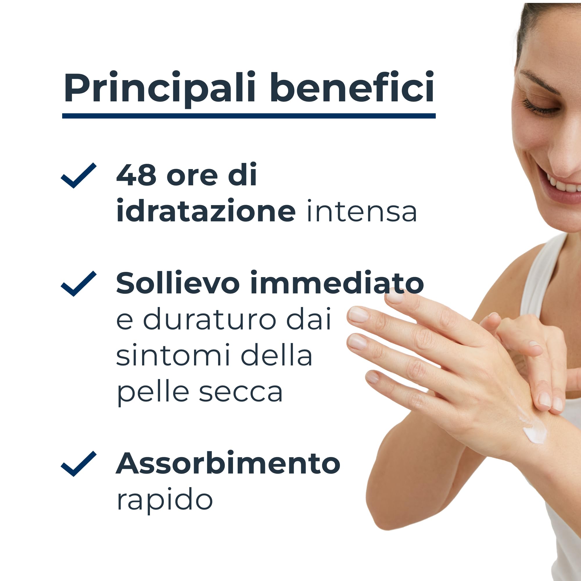 Eucerin Urea Repair Crema Mani Rigenerante 5% 75 ml, Crema mani riparatrice e idratante 48h, Formula con Urea al 5% e Ceramidi per un sollievo immediato della pelle secca e screpolata