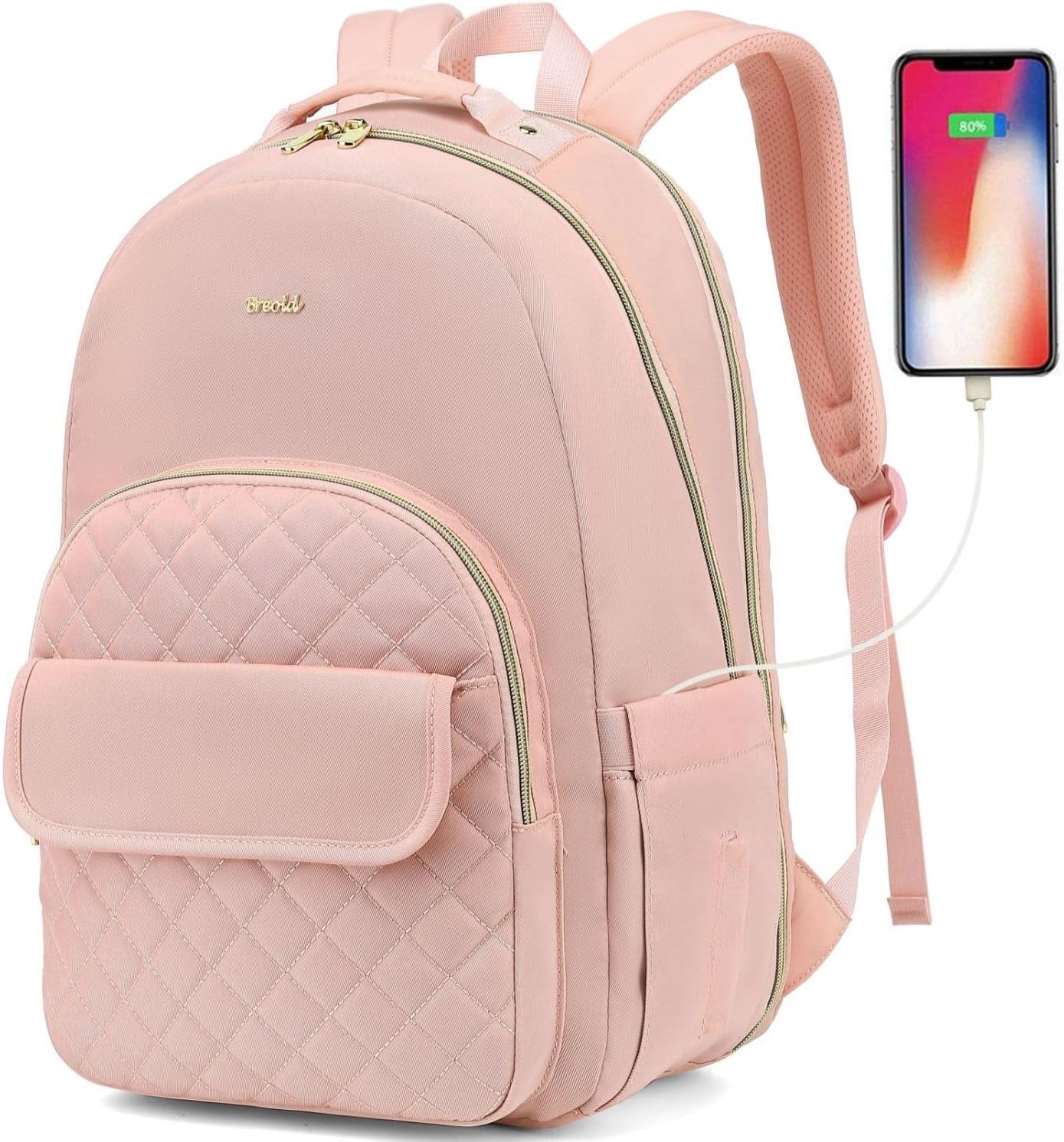 Stylish Pink Backpack for Women Inch for Kuwait Ubuy