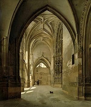 Posterazzi Portal of St. Germain lAuxerrois 1831 Etienne Bouhot 1780-1862 French Musee des Beaux-Arts Rouen Poster Print, 18 x 24